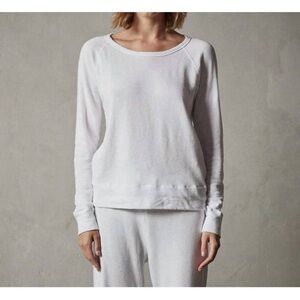 JAMES PERSE vintage french terry sweatshirt whiten 3 or L 100% supima cotton